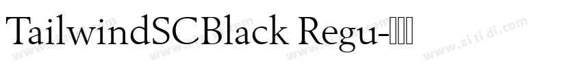 TailwindSCBlack Regu字体转换